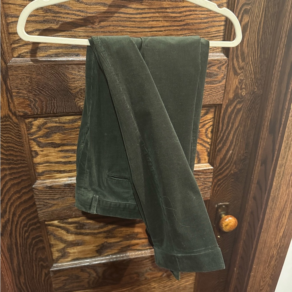 Todd Snyder Green Corduroy trousers